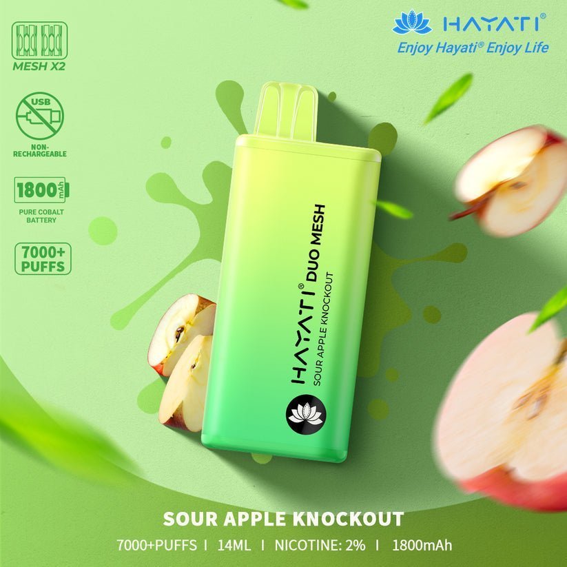 Hayati Duo Mesh 7000 Puffs Disposable Vape Pod Box of 10 - #Simbavapeswholesale#