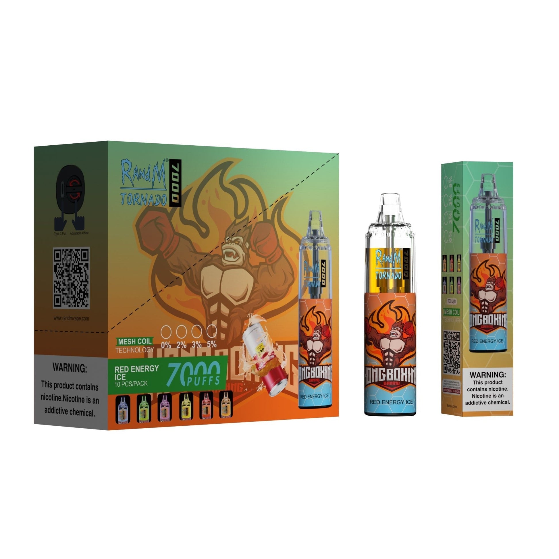 RAndM Tornado 7000 Puffs Disposable Vape (Pack of 10) - #Simbavapeswholesale#