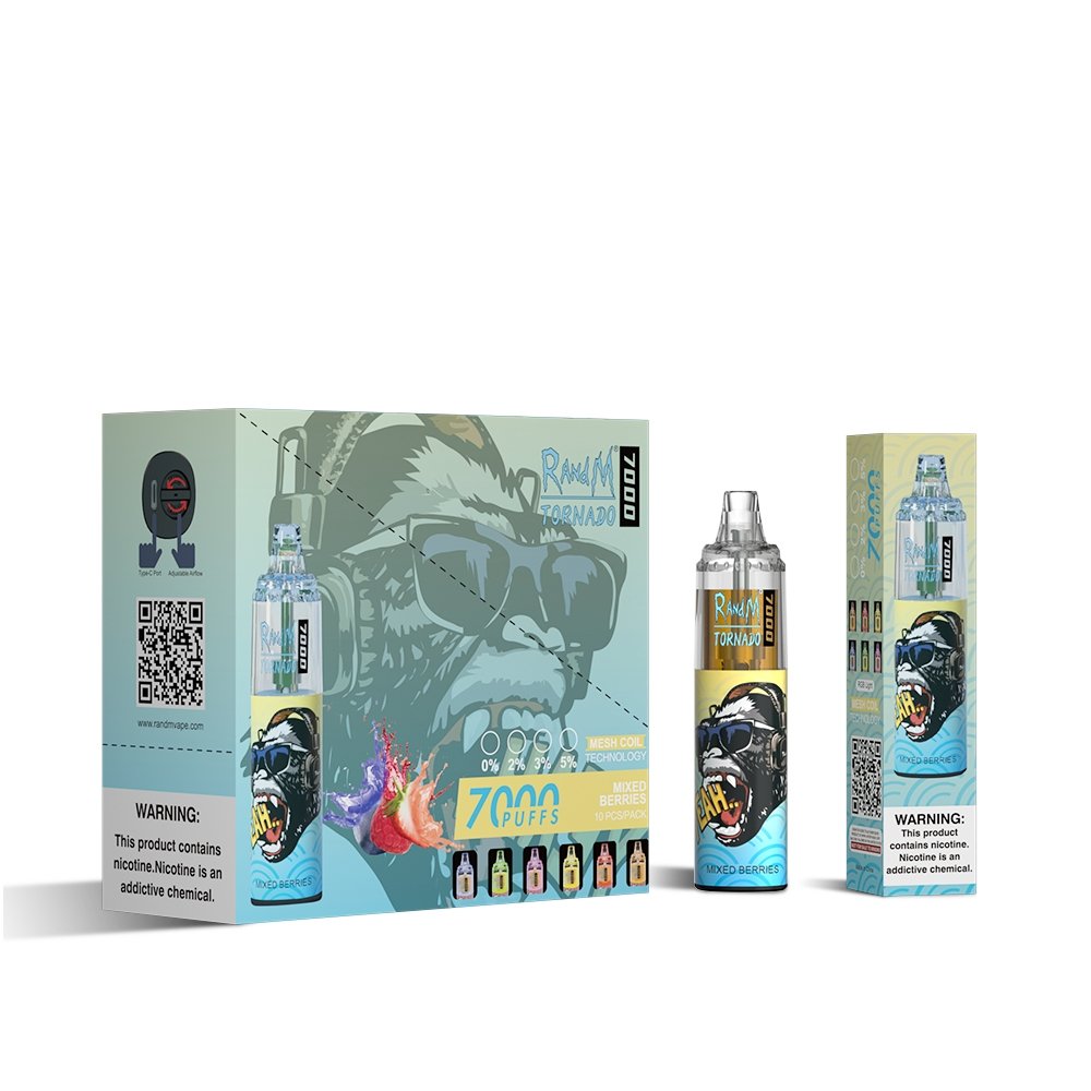 RAndM Tornado 7000 Puffs Disposable Vape (Pack of 10) - #Simbavapeswholesale#