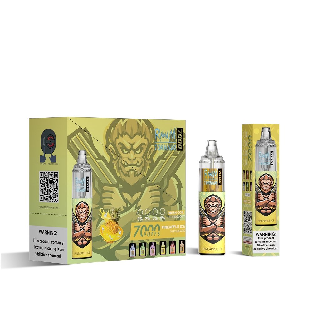 RAndM Tornado 7000 Puffs Disposable Vape (Pack of 10) - #Simbavapeswholesale#