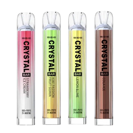 Ske Crystal Bar 600 Puffs Disposable Vape Device - 20mg (Pack of 10) - #Simbavapeswholesale#