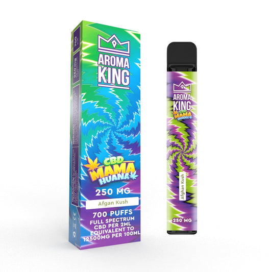 Afghan Kush Aroma King CBD Mama Huana Vape Bar 700 Puffs