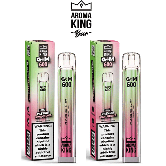 Aroma King Gem Passion Kiwi Guava 10 x Disposable Vape Device Multipack