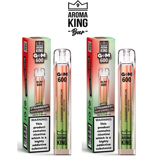 Aroma King Gem Strawberry Watermelon 10 x Disposable Vape Device Multipack