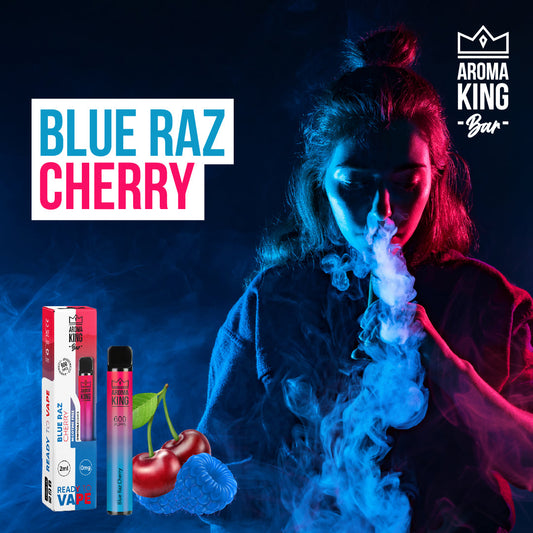 BlueRaz Cherry Aroma King Disposable Vape Pod Kit 600 Puffs