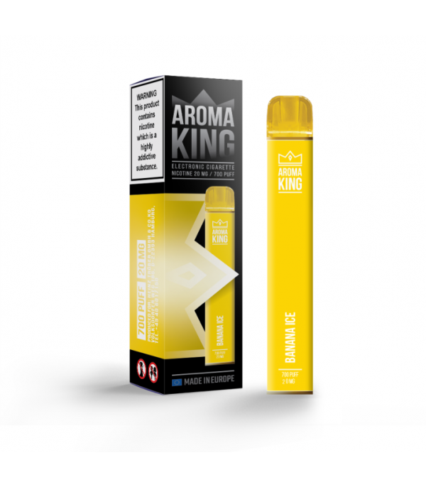 Banana Ice Aroma King QBar 700 Disposable Vape Kit – KING AROMA