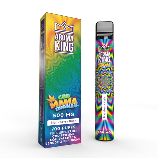 Blackberry Kush Aroma King CBD Mama Huana Vape Bar 700 Puffs