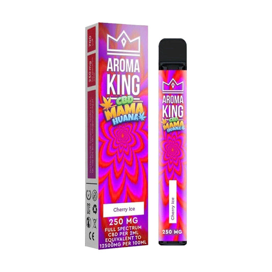 Cherry Ice Aroma King CBD Mama Huana Vape Bar 700 Puffs