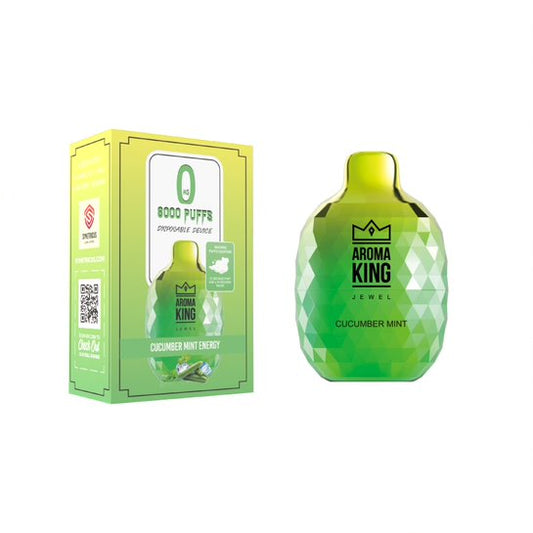 Cucumber Mint Energy Aroma King Jewel 8000 Disposable Vape Device