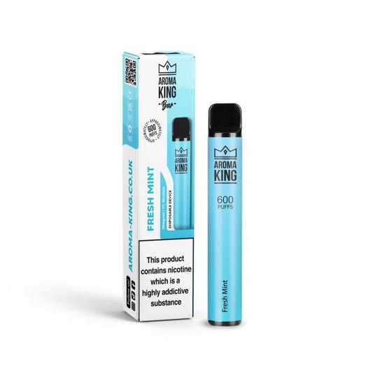 Fresh Mint Aroma King Disposable Vape Pod Kit 600 Puffs