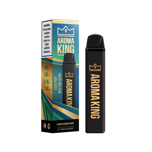 Lemon Orange Mint Dark Knight Aroma King Disposable Pod Device Kit 5000 Puffs