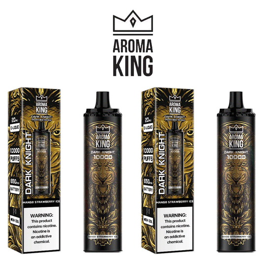 Mango Strawberry Ice Aroma King Dark Knight 10K Disposable 10 x Vape Device Multipack