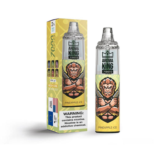 Pineapple Ice Aroma King Tornado Disposable Device 7000 Puffs