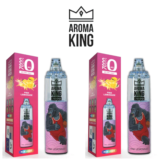 Pink Lemonade Aroma King 7000 Disposable 10 x Vape Device Multipack