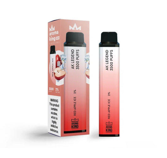 Red Apple Ice Aroma King Disposable Pod Device Kit 3500 Puffs