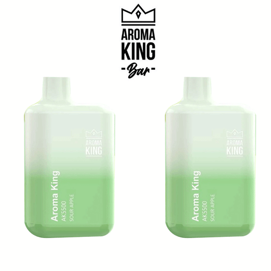 Sour Apple Aroma King Bar 5500 Disposable 10 x Vape Device Multipack