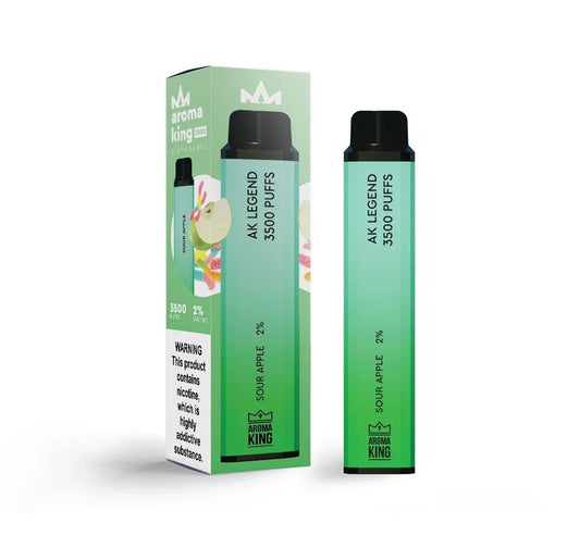 Sour Apple Aroma King Disposable Pod Device Kit 3500 Puffs