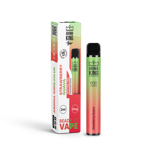 Strawberry Guava Aroma King Disposable Vape Pod Kit 600 Puffs