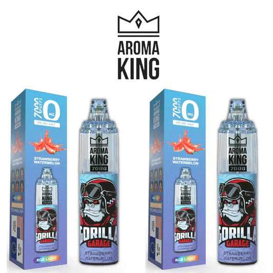 Strawberry Watermelon Aroma King 7000 Disposable 10 x Vape Device Multipack