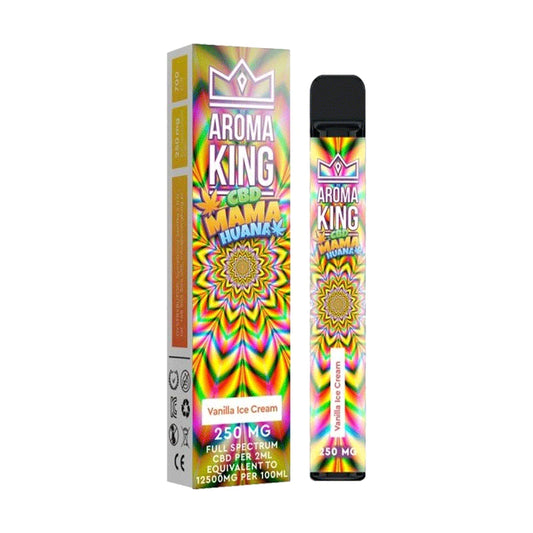 Vanilla Ice Cream Aroma King CBD Mama Huana Vape Bar 700 Puffs