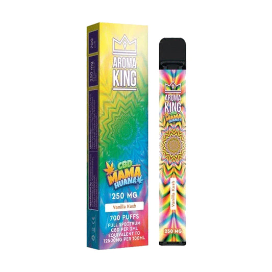 Vanilla Kush Aroma King CBD Mama Huana Vape Bar 700 Puffs