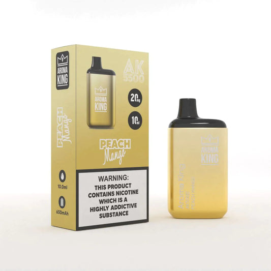 Peach Mango Aroma King AK5500 Metallic Disposable Vape Pod