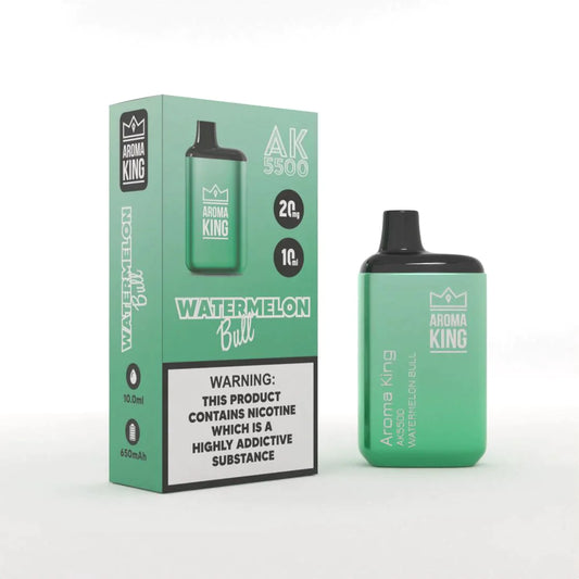 Watermelon Bull Aroma King AK5500 Metallic Disposable Vape Pod