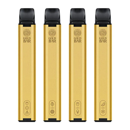 Gold Bar 600 Disposable Vape Box of 10 - 20mg - #Simbavapeswholesale#