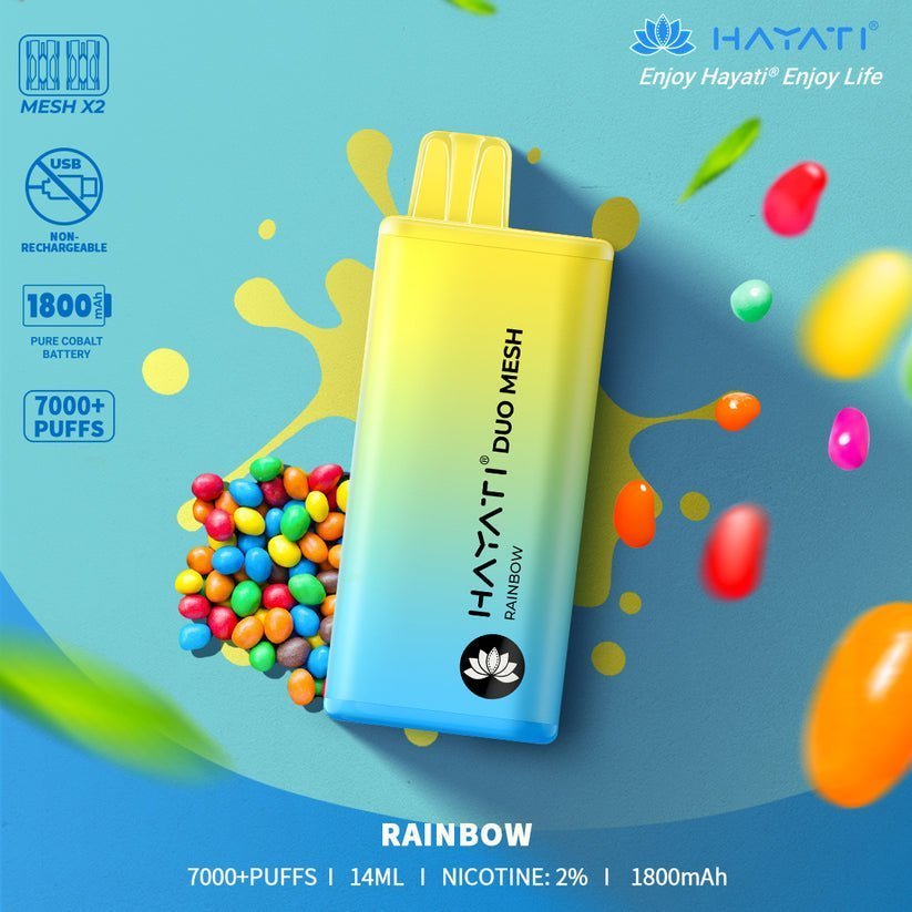 Hayati Duo Mesh 7000 Puffs Disposable Vape Pod Box of 10 - #Simbavapeswholesale#