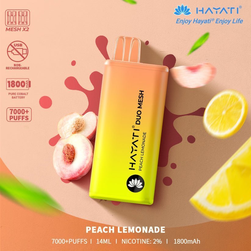 Hayati Duo Mesh 7000 Puffs Disposable Vape Pod Box of 10 - #Simbavapeswholesale#