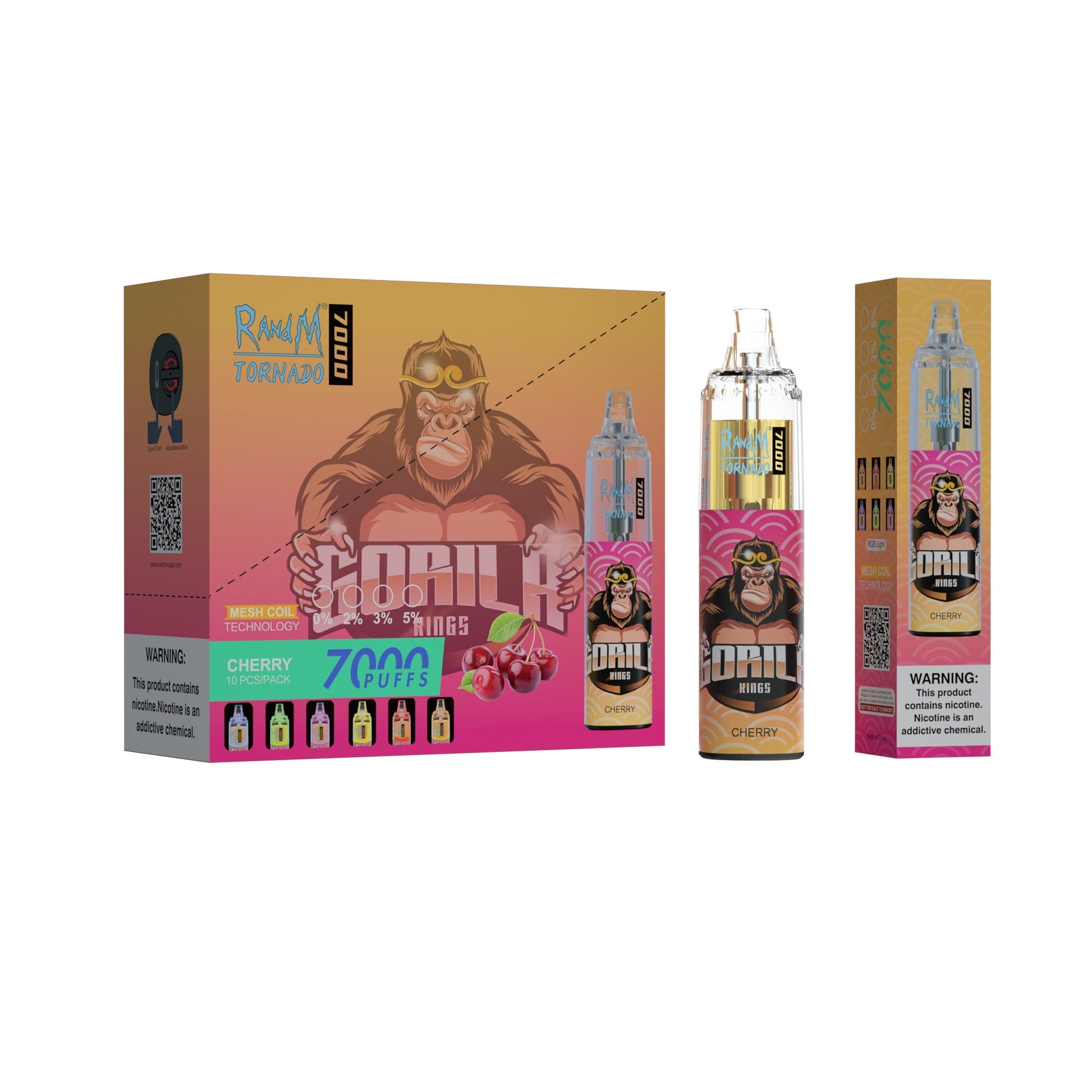 RAndM Tornado 7000 Puffs Disposable Vape (Pack of 10) - #Simbavapeswholesale#