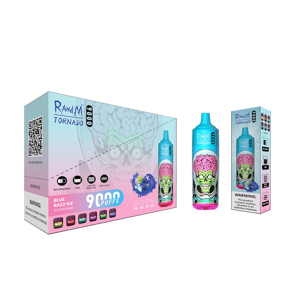 RAndM Tornado 9000 Puffs Disposable Vape (Pack of 10) - #Simbavapeswholesale#