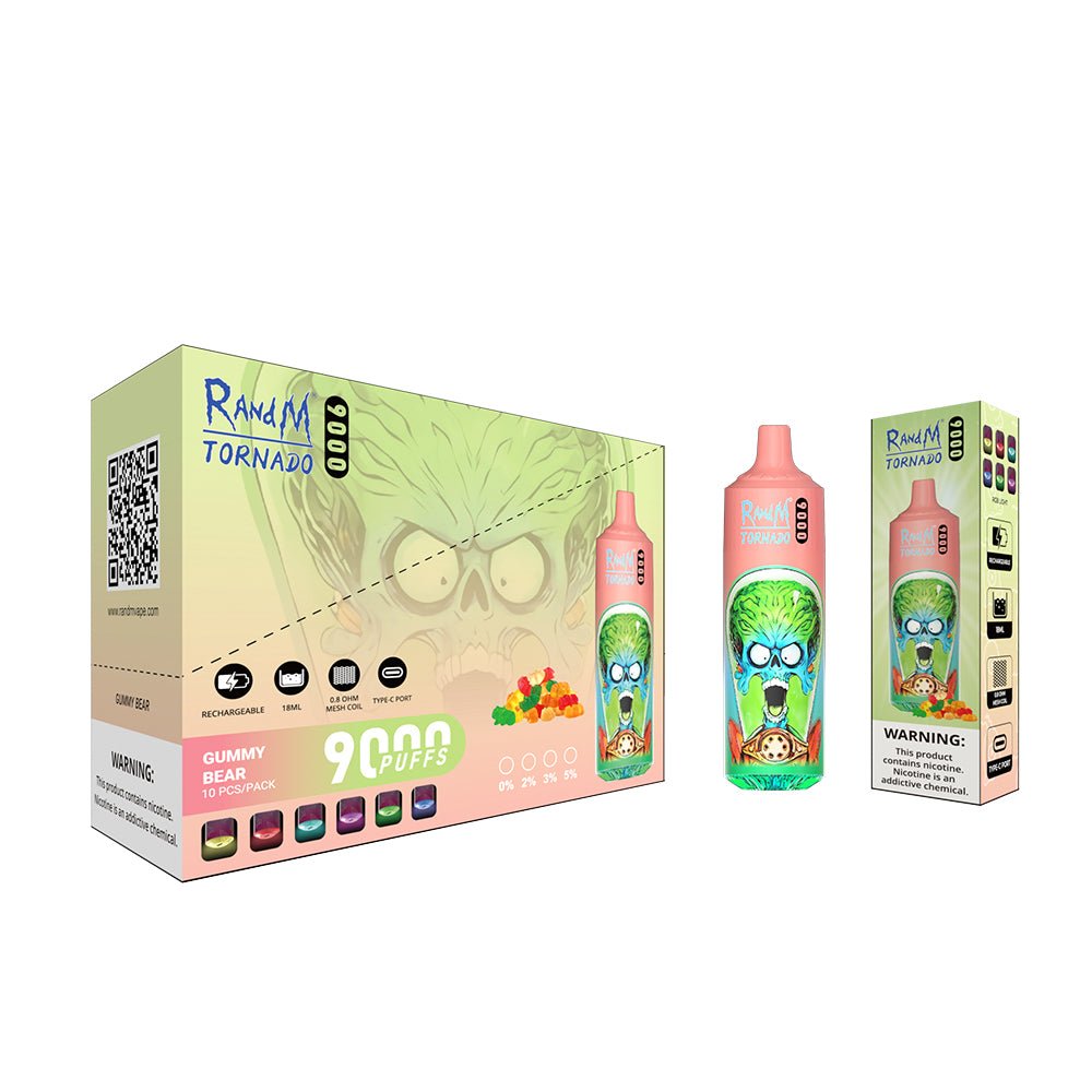 RAndM Tornado 9000 Puffs Disposable Vape (Pack of 10) - #Simbavapeswholesale#