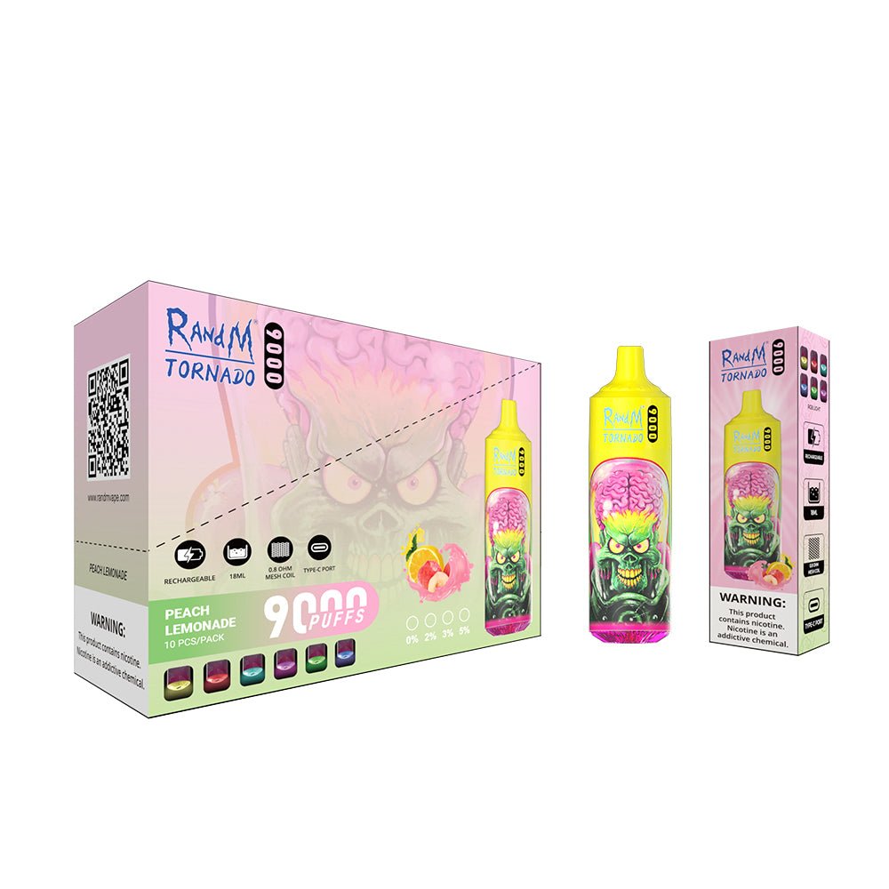 RAndM Tornado 9000 Puffs Disposable Vape (Pack of 10) - #Simbavapeswholesale#