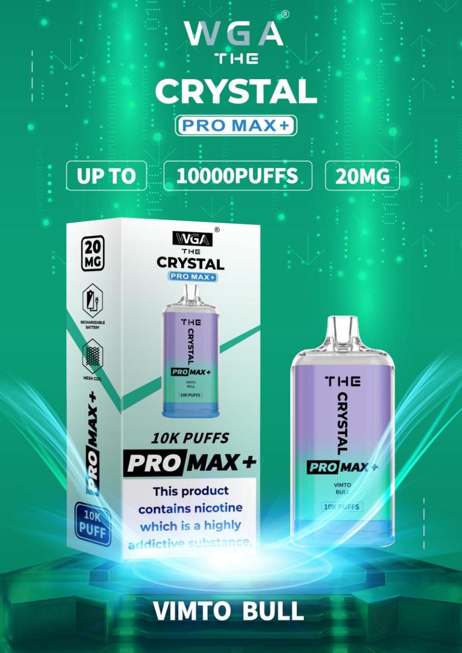 The Crystal Pro Max + 10000 Disposable Vape Puff Bar Box of 10 - #Simbavapeswholesale#