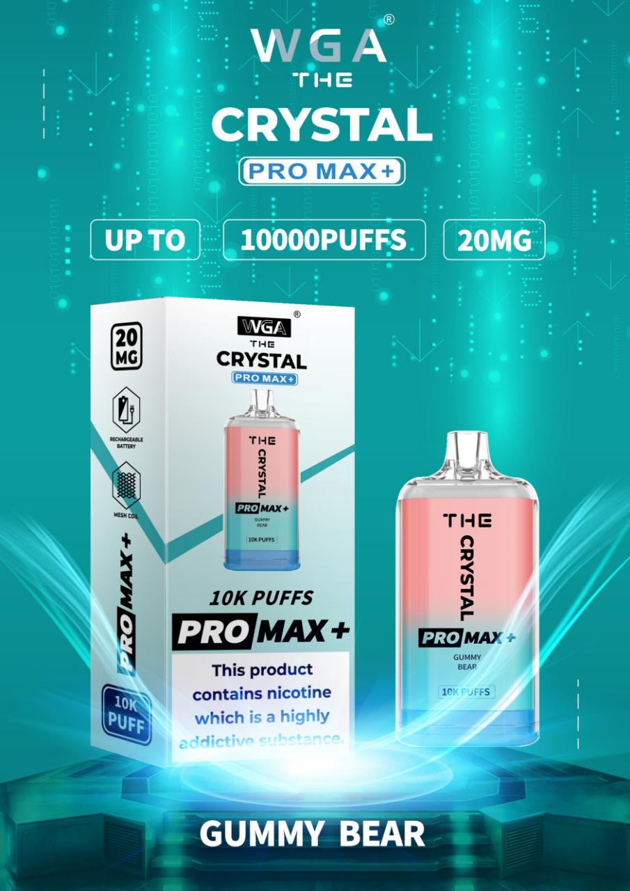 The Crystal Pro Max + 10000 Disposable Vape Puff Bar Box of 10 - #Simbavapeswholesale#